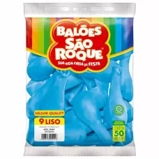 Balão de Festa nº 9 Azul Baby São Roque