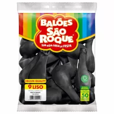 Balão de Festa nº 9 Preto Ébano São Roque