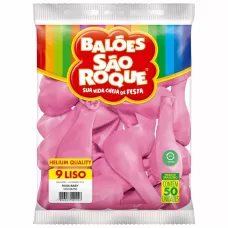 Balão de Festa nº 9 Rosa Baby São Roque