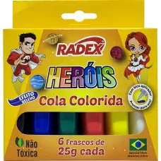 Cola Colorida 6 Cores 2555 Radex