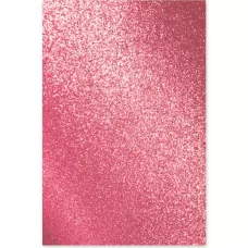 Folha em EVA Glitter Adesivado 30x20 Rosa Claro