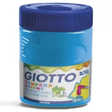 Tinta Tempera Guache Azul Celeste 250ml Giotto