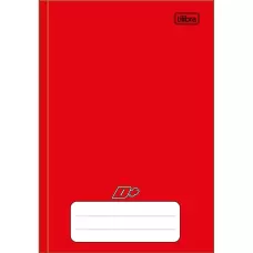 Caderno 1/4 CD Costurado 96 FL Vermelho D+ Tilibra