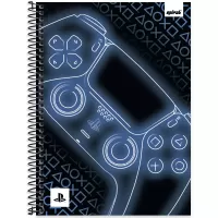 Caderno Universitário CD 1X1 80 FL PlayStation Spiral