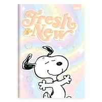 Caderno Universitário CD Costurado 80 Folhas Snoopy