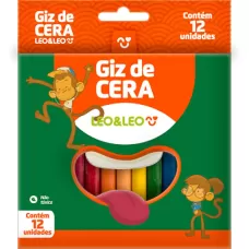 Giz de Cera 12 Cores 4504 Leonora