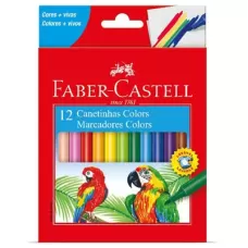 Caneta Hidrográfica Colors 12 Cores Faber-Castell