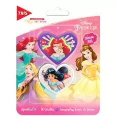 Apontador + Borracha Disney Princesas Tris