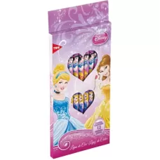 Lápis de Cor 12 Cores Sextavado Disney Princesas Tris