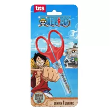 Tesoura Escolar Tris Lâmina Decorada 13cm One Piece
