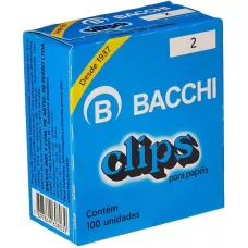 Clips Galvanizados 2 100 CX UN Bacchi