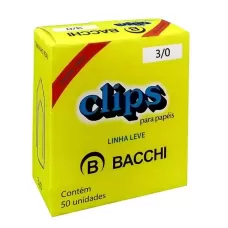 Clips Galvanizados 3/0 50 CX UN Bacchi