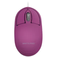 Mouse Óptico USB Rosa MO304 Multi