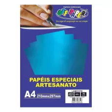 Papel Lamicote A4 250g 10 FLS Azul Off Paper