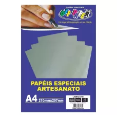 Papel Lamicote A4 250g 10 FLS Prata Off Paper