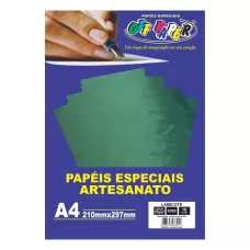 Papel Lamicote A4 250g 10 FLS Verde Off Paper