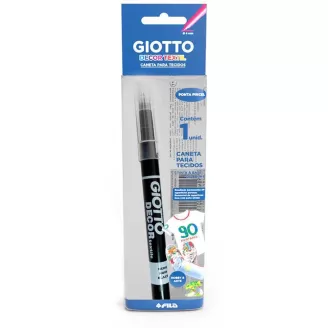 Caneta para Tecido Decor Preto Giotto