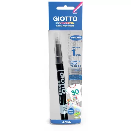 Caneta para Tecido Decor Preto Giotto