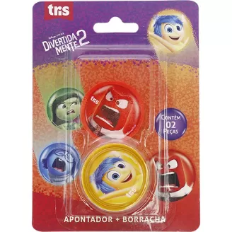 Apontador com depósito + 1 borracha Divertidamente