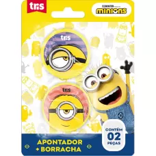 Apontador com depósito + 1 borracha Minions