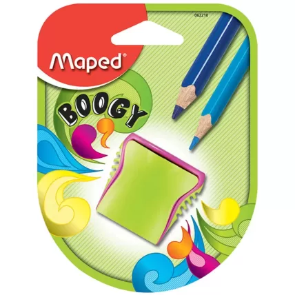 Apontador com Depósito Boogy 2 Furos Verde Maped