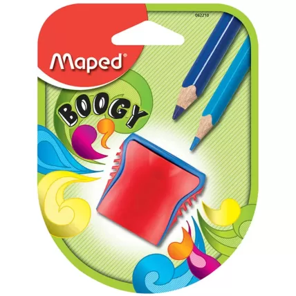 Apontador com Depósito Boogy 2 Furos Vermelho Maped