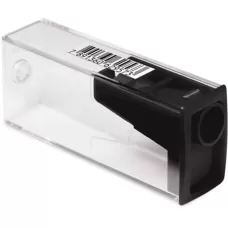 Apontador com Depósito Retangular Preto Faber-Castell
