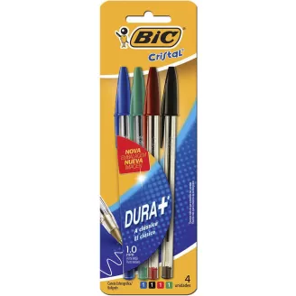 Caneta Esferográfica BIC Cristal Dura Mais Az Vm Pr Vd