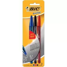 Caneta Esferográfica BIC Cristal Fina Az Pr Vm