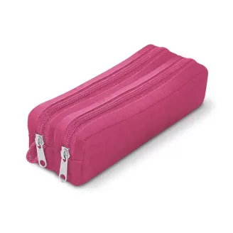 Estojo Escolar Duplo Poliéster Pink Spiral