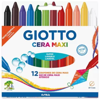 Giz de Cera Gizão Maxi 12 Cores Giotto