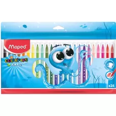 Caneta Hidrográfica Color Peps Ocean Polvo 24 Cores Maped