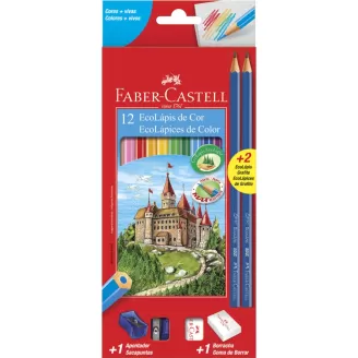 Lápis de Cor EcoLápis 12 Cores Faber-Castell